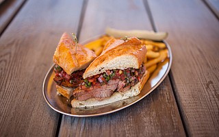 Oak-Smoked Tri-Tip Sandwich