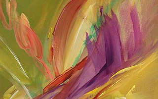 Pamela Benham, Untitled SBT 46, acrylic on canvas, 24 x 24in