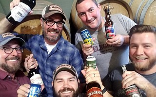 Telegraph's brewers celebrate Epic's acquisition and planned expansion of their company.