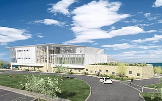 Artist rendering of West Campus building at Santa Barbara City College