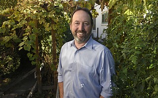 Pat Burns at his Westside home in Santa Barbara