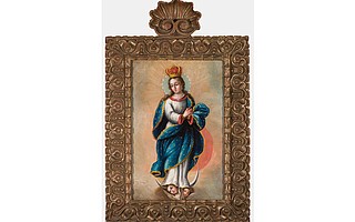 Madonna enconchada from Mission La Purísima