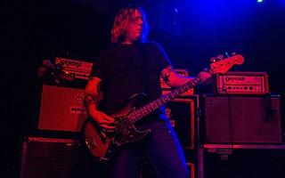 Davenport plays at an Ataris reunion show in 2014