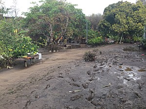 Properties along Concha Loma in Carpinteria flooded during January 9's storm.