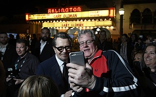 Santa Barbara International Film Festival 2018 Modern Master Award Honoree Gary Oldman signs autographs and takes photos at the Arlington Theatre. (Feb. 2, 2018)