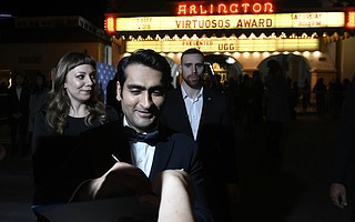 2018 Santa Barbara International Film Festival Virtuosos Award honoree Kumail Nanjiani at the Arlington Theatre (Feb. 3, 2018)