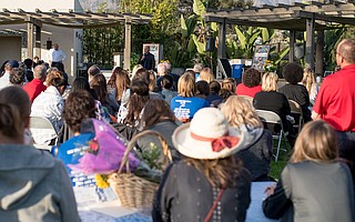 A community gathering remembered Lydia, Pasta, and Oom Sutthithepa, and Richard "Loring" Taylor, who died in the Montecito debris flow.