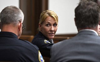 Santa Barbara Police Chief Lori Luhnow at the City Council