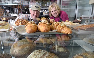 Maurice and Wendy Fleming make Deux Bakery goods on Reddick Street and sell them downtown.