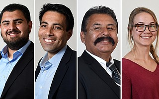 From left to right: Oscar Gutierrez, Michael Vidal, Ken Rivas, and Elizabeth Hunter