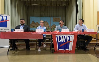 From left to right: Oscar Gutierrez, Elizabeth Hunter, Ken Rivas, and Michael Vidal