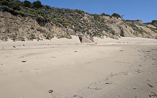 The mouth of Cuarta Canyon