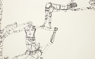 “Mustafa Acrobate” by Huguette Caland