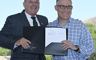 U.S. Environmental Protection Agency (EPA) Administrator Scott Pruitt (right) visited Casmalia Resources Superfund Site with EPA Pacific Southwest Regional Administrator Mike Stoker to announce a final cleanup plan for contaminated soil and groundwater estimated to take five years and cost approximately $60 million. (June 28, 2018).