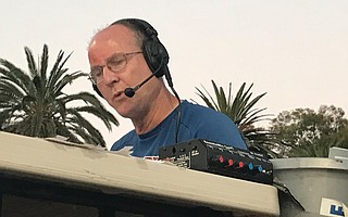 John Martony does radio play-by-play of the Foresters’ home games from a platform at Pershing Park, and starting Friday, August 3, he will be broadcasting their action from the National Baseball Congress World Series in Wichita.