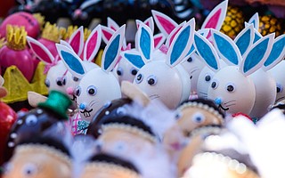 Cascarones sold during Fiesta