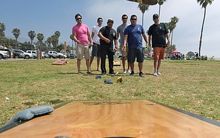 Santa Barbara Cornhole players gathered for a day of fun at Leadbetter Beach last weekend.