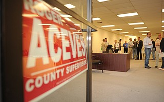 In 2014, Roger Aceves (in blue) had run for 2nd District county supervisor but fell foul of the Fair Political Practices Commission. It also found $12,000 he didn't know he had.