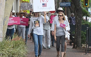 Kavanaugh Protest at De la Guerra Plaza