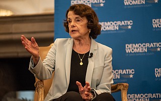 Senator Dianne Feinstein landed in Santa Barbara on Sunday to talk with Democratic Women of Santa Barbara County about Brett Kavanaugh's Supreme Court nomination and other topics.