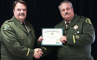Sheriff Bill Brown (left) and new Undersheriff Sol Linver