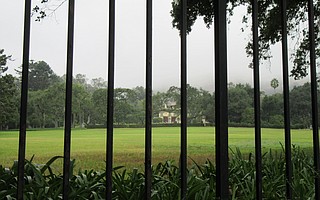 Montecito uses 90 percent of its water on landscaping, as on this expansive lawn on Cold Springs Road.