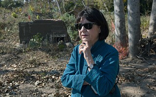 Victoria Riskin (pictured), who lost her home at 680 Randall Road on January 9, said she and her neighbors believe that selling their land for a debris basin is “the right thing to do.”
