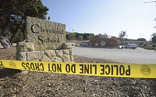 A shooting at Cleveland Elementary School left one man injured.