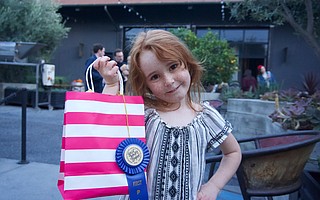 Preschooler Madelyn Dennis, first place winner in the youth category