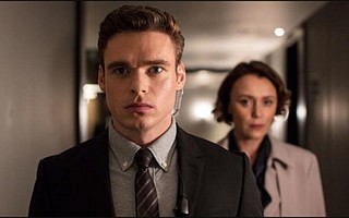 <em>Bodyguard's</em> riveting opening 20 minutes sets the pace and standard for the six-part series, which has earned two Golden Globe nominations, for Best Actor and Best TV Drama. Pictured from left are star Richard Madden and Keeley Hawes.