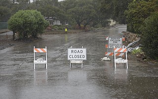 Road closures in Montecito
