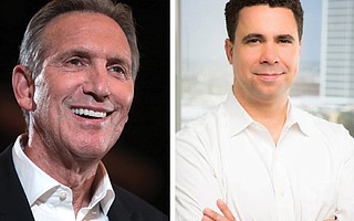 Howard Schultz and Bill Burton