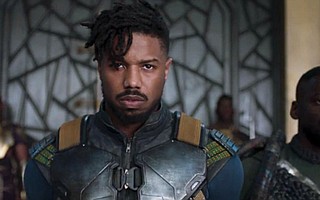 Michael B. Jordan in <em>Black Panther</em>