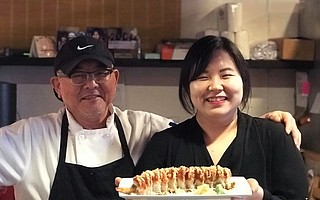 Sushiya owner James Lee and his daughter Leanne Lee work together to make such Korean classics as bibimbap.