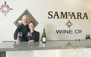 After buying Samsara from Chad Melville in 2017, the new owners David and Joan Szkutak opened Goleta’s first-ever wine tasting room on Calle Real near Los Carneros in 2018.