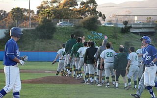 Santa Barbara Celebrates its victory over rival San Marcos.