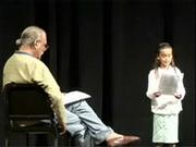 Video of child actors hoping to get into this year's production of <em>A Christmas Carol</em>.